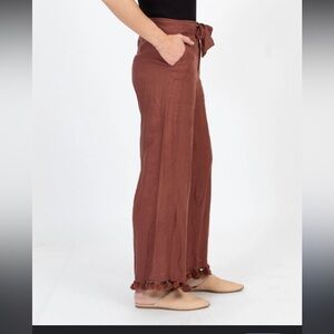 Chan Luu Linen Pants with tassels